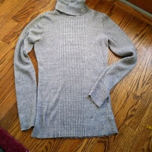 Ruff Hewn Gray Ribbed Turtleneck Sweater